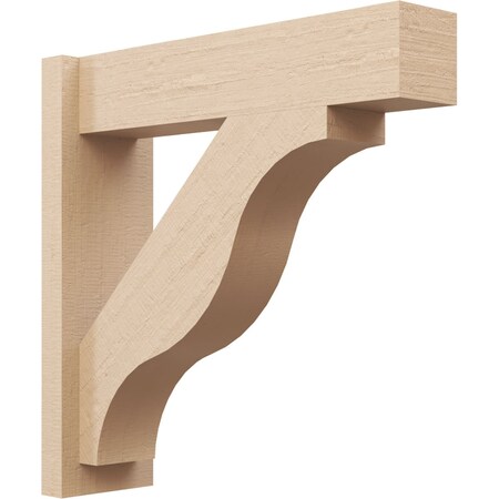 Ekena Millwork 5 1/2-in W x 20-in D x 20-in H Funston Block Rough Cedar Woodgrain TimberThane Outlooker, Primed Tan OUTUR055X20X20FST44RCPR